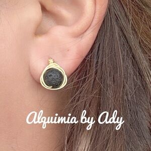 Alquimia Black and Gold Earrings
